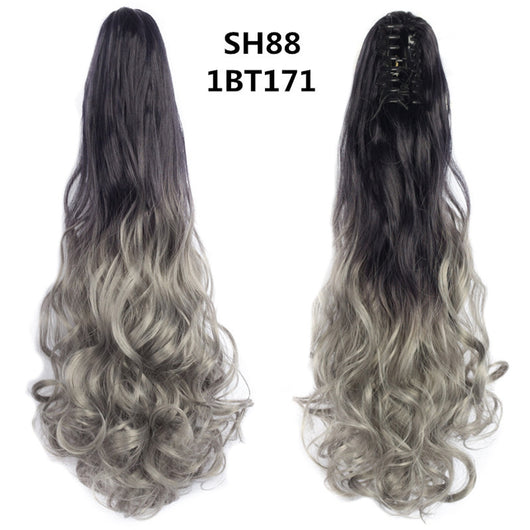 Extensión de Cabello Ondulado Ombré con Pinza - Coleta Sintética Soowee - Image 4