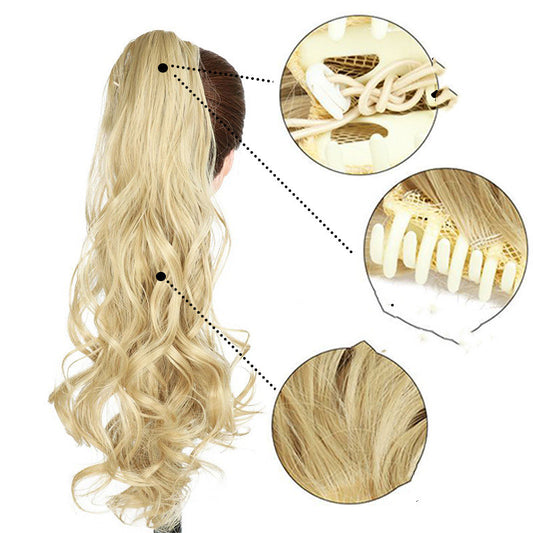 Extensión de Cabello Ondulado Ombré con Pinza - Coleta Sintética Soowee - Image 2