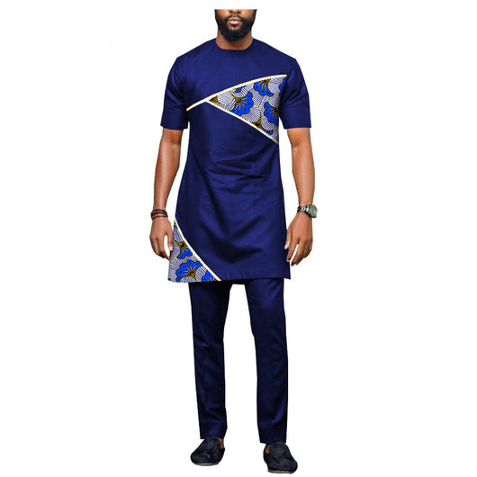 Conjunto Casual para Hombre con Estampado Batik Étnico Africano - Image 21