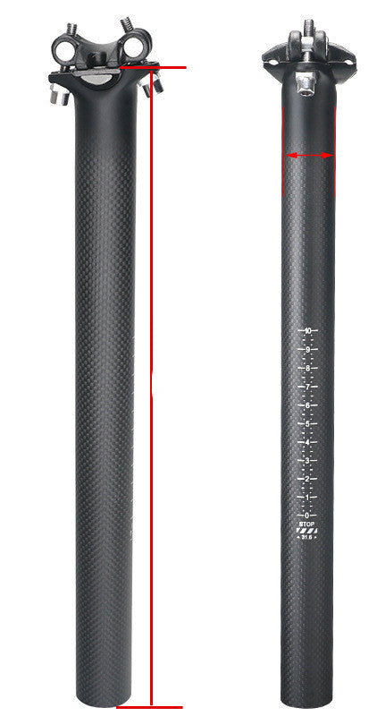 Tubo de Asiento de Bicicleta de Montaña en Fibra de Carbono 3K - Balance y Rendimiento - Image 13