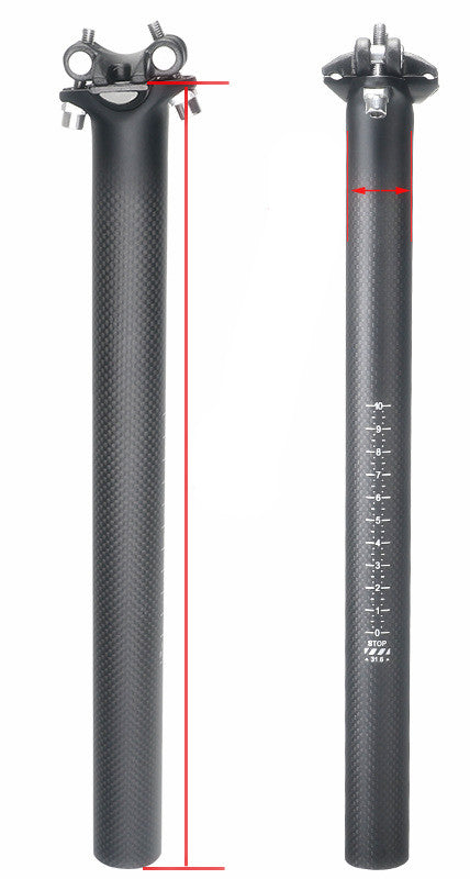 Tubo de Asiento de Bicicleta de Montaña en Fibra de Carbono 3K - Balance y Rendimiento