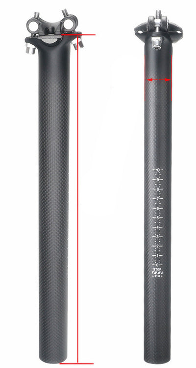 Tubo de Asiento de Bicicleta de Montaña en Fibra de Carbono 3K - Balance y Rendimiento