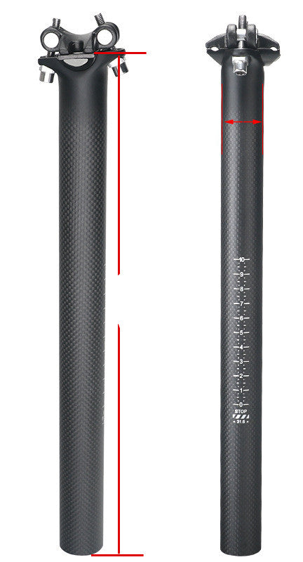 Tubo de Asiento de Bicicleta de Montaña en Fibra de Carbono 3K - Balance y Rendimiento - Image 3