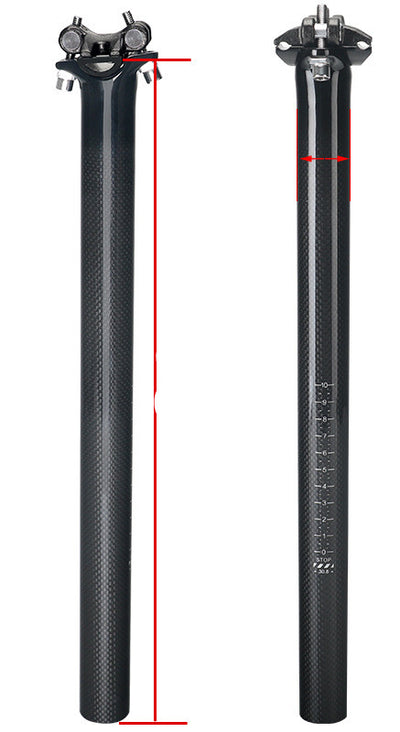 Tubo de Asiento de Bicicleta de Montaña en Fibra de Carbono 3K - Balance y Rendimiento - Image 2