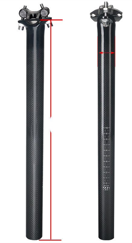 Tubo de Asiento de Bicicleta de Montaña en Fibra de Carbono 3K - Balance y Rendimiento - Image 6