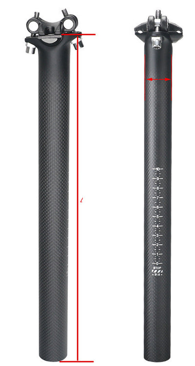 Tubo de Asiento de Bicicleta de Montaña en Fibra de Carbono 3K - Balance y Rendimiento - Image 5