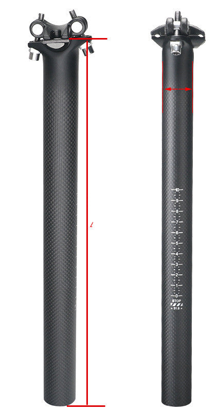 Tubo de Asiento de Bicicleta de Montaña en Fibra de Carbono 3K - Balance y Rendimiento - Image 5