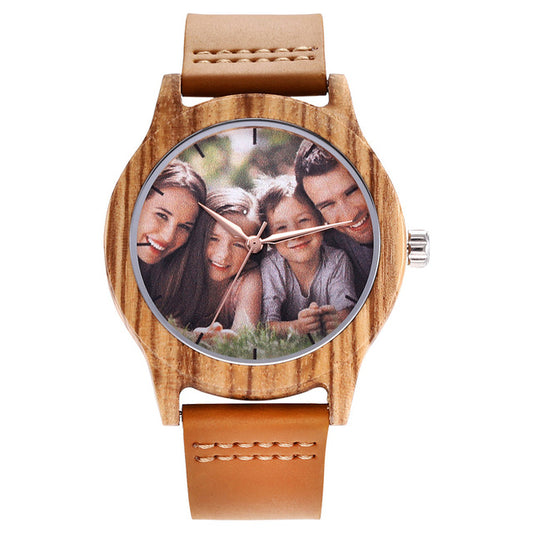 Reloj Conmemorativo de Madera Personalizado para Hombre - Diseño Exclusivo