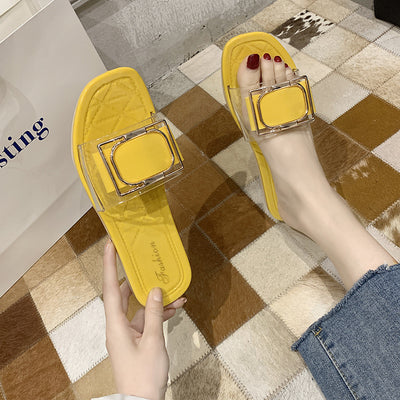 Sandalias Transparentes de Verano para Mujer con Cinturón PVC - Image 9