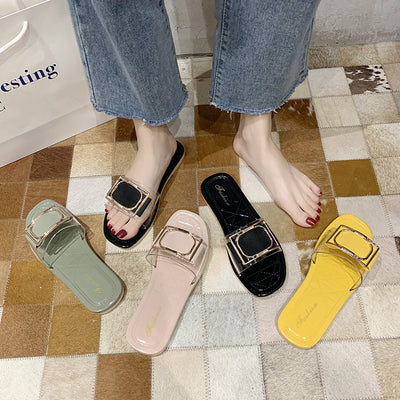 Sandalias Transparentes de Verano para Mujer con Cinturón PVC - Image 14