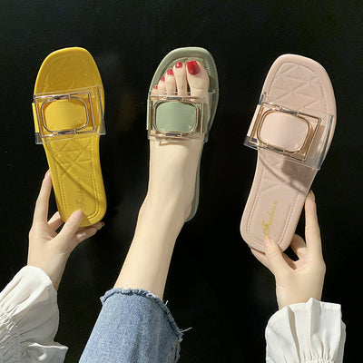 Sandalias Transparentes de Verano para Mujer con Cinturón PVC - Image 6