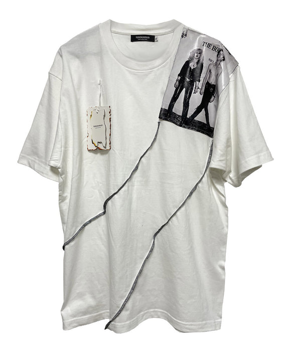 Loose Portrait Patch T-Shirt for Men and Women