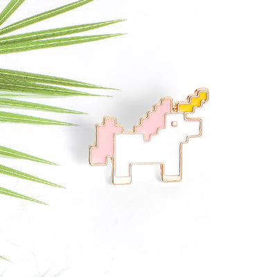 Broche Unicornio Aleación Poni Arcoíris - Insignia Decorativa para Estudiantes - Image 6