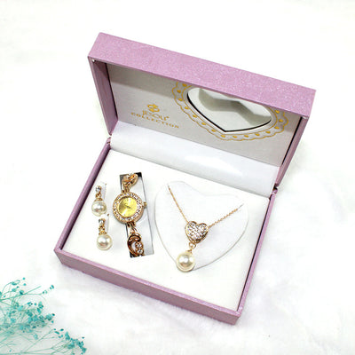 Conjunto de Joyería para Mujer: Reloj, Collar y Aretes - Image 3