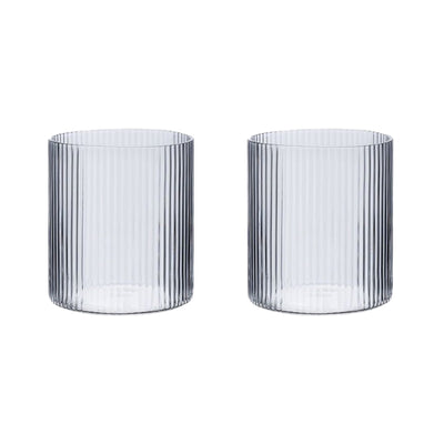 Juego de Tazas de Té Vidrio con Patrón Costillas - Diseño Rayas Verticales - Image 7