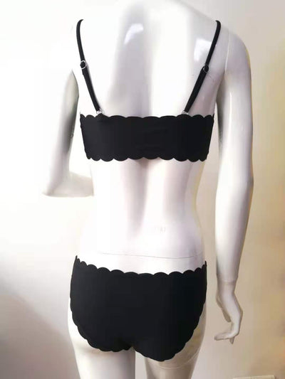 Traje de Baño Bikini Encaje Liso Reductor con Corte Moderno para Mujer - Image 3