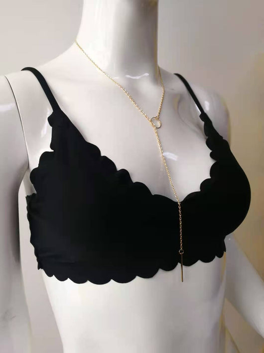 Traje de Baño Bikini Encaje Liso Reductor con Corte Moderno para Mujer - Image 4