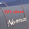 Customized Personalized Name Dorado Copper Alloy Letter Pendant Necklace Rose Dorado 925silver