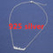 Customized Personalized Name Dorado Copper Alloy Letter Pendant Necklace Steel color 925silver