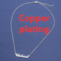 Collar Personalizado con Letra de Nombre en Aleación Dorada y Cobre - Image 7
