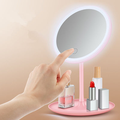 Espejo de Maquillaje LED Portátil con Luz Ajustable - Espejo de Vanidad 3 Colores - Image 6