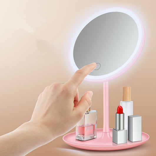 Espejo de Maquillaje LED Portátil con Luz Ajustable - Espejo de Vanidad 3 Colores - Image 6