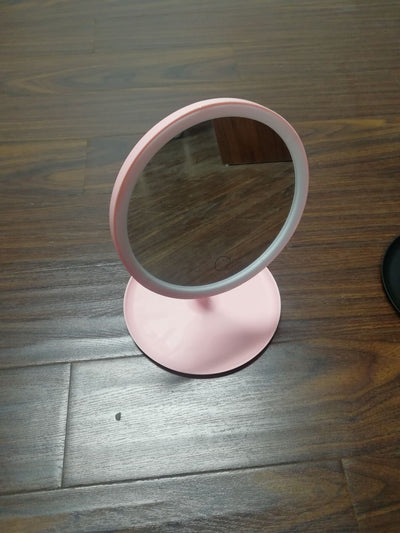 Espejo de Maquillaje LED Portátil con Luz Ajustable - Espejo de Vanidad 3 Colores - Image 8