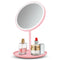 Espejo de Maquillaje LED Portátil con Luz Ajustable - Espejo de Vanidad 3 Colores