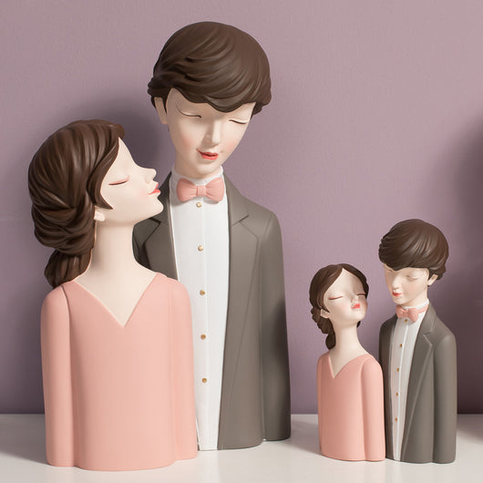 Esculturas de Corazón para Parejas - Decoración Moderna del Hogar y Regalo de Boda - Image 6
