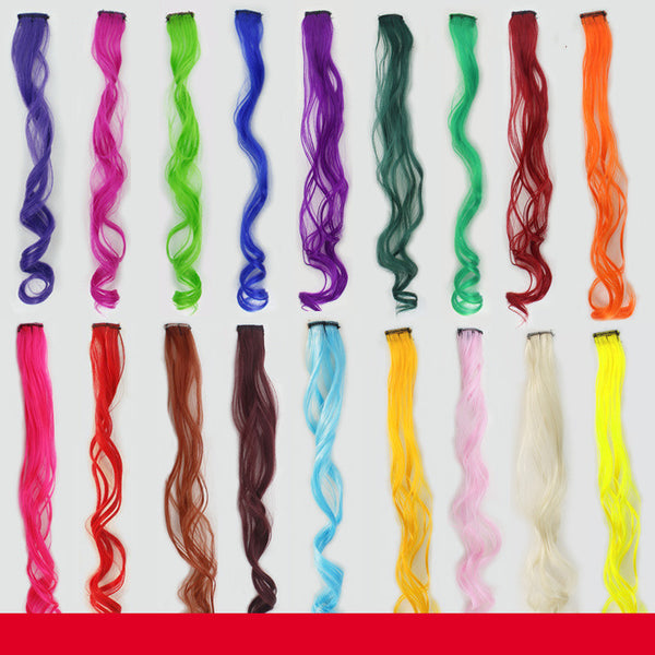 Extensión de Cabello Colgante con Degradado y Mechas Iluminadas