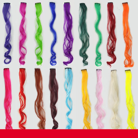 Extensión de Cabello Colgante con Degradado y Mechas Iluminadas