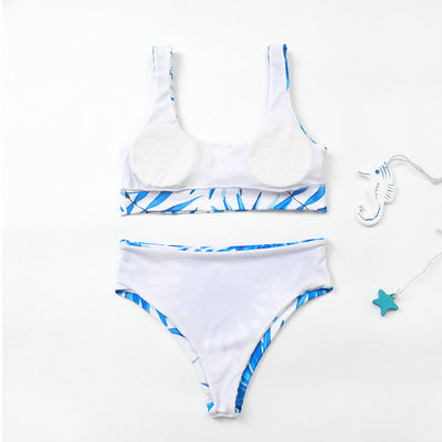 Bikini Tropical de Dos Piezas para Playa - Diseño Estampado Moderno y Sexy - Image 10