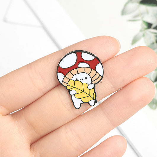 Broche Hongo Estudiante en Aleación Pintada - Image 3