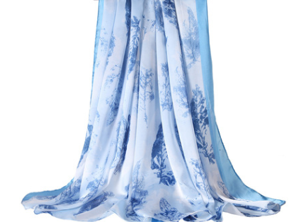 Foulard Largo de Satén Poliéster - Image 6