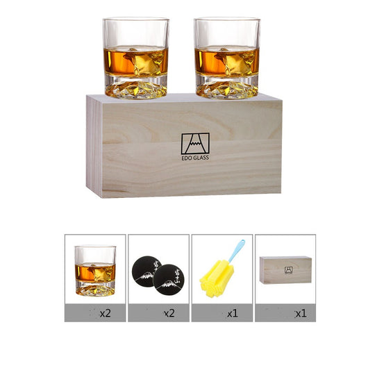 Juego de Cristal en Caja de Madera - Elegancia y Funcionalidad
