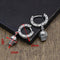 Cross Earrings Inlaid With Redstone, Fashion Estilo Earrings For Boys And Girls, Fashion Earrings sliver