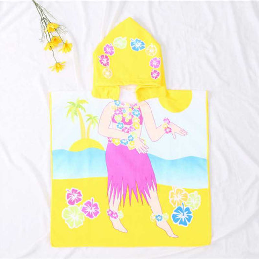 Poncho de Playa Infantil con Capucha - Bata de Baño Versátil - Image 7