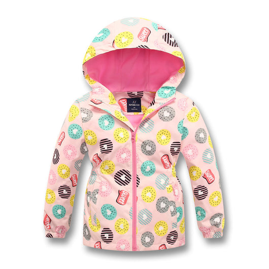 Chaqueta Impermeable para Niñas con Capucha - Abrigo Cálido Resistente al Viento - Image 4
