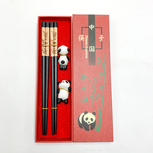 Palillos Panda - Juego de 2 Pares en Caja de Regalo Premium