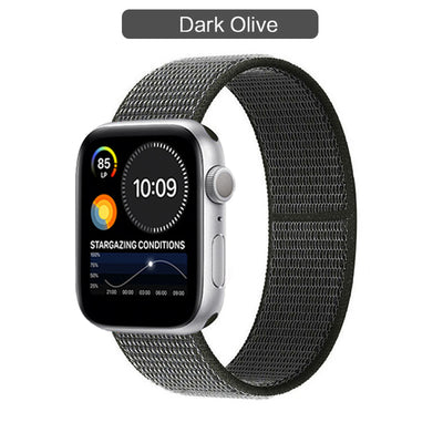 Correa Nylon Loop Compatible con Apple Watch Series 3, 4, 5, 6 y SE - Image 78