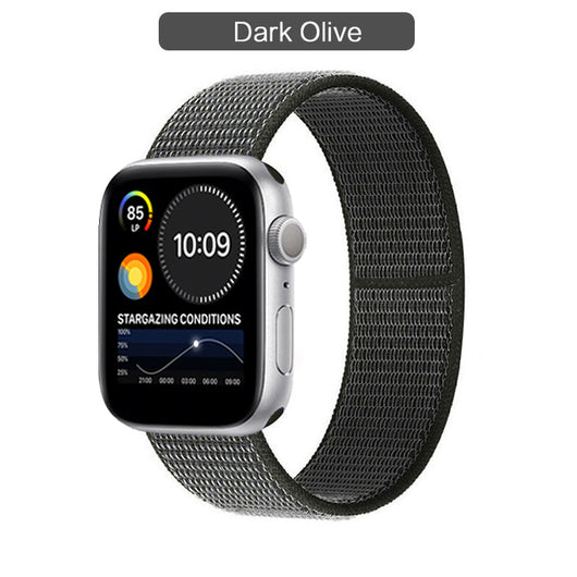 Correa Nylon Loop Compatible con Apple Watch Series 3, 4, 5, 6 y SE - Image 78