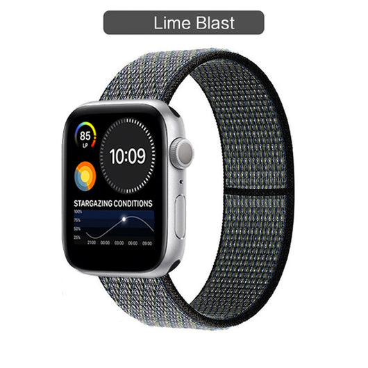 Correa Nylon Loop Compatible con Apple Watch Series 3, 4, 5, 6 y SE - Image 38