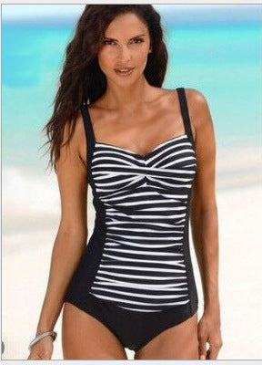 Traje de Baño Enterizo Plus Size Polk Dot Europeo - Image 21