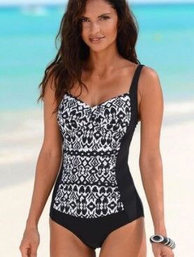 Traje de Baño Enterizo Plus Size Polk Dot Europeo - Image 8