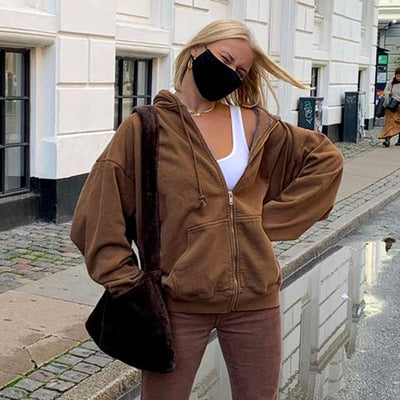 Cardigan Deportivo Oversize con Cierre - Image 15