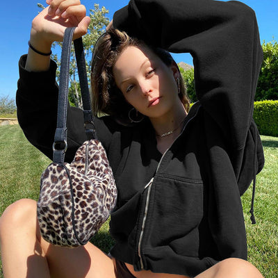 Cardigan Deportivo Oversize con Cierre