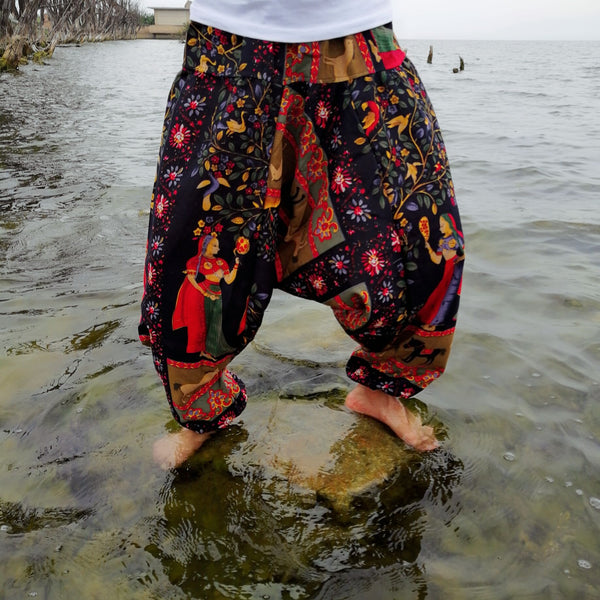 Pantalones Holgados Tailandeses con Cintura Ajustable