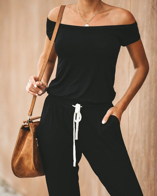 Jumpsuit Asimétrico con Hombro Descubierto - Image 10