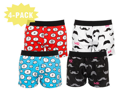 Boxer Estampado Dibujos Animados de Algodón para Hombre Aro 1268 - Image 8