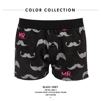 Boxer Estampado Dibujos Animados de Algodón para Hombre Aro 1268 - Image 16